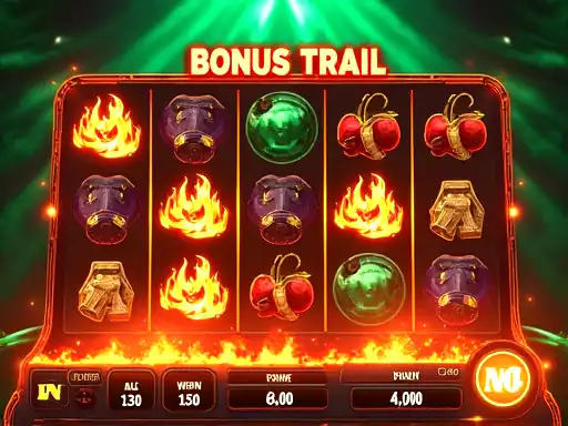 Bush Fire Bonus Trail pokie artwork at Ripper Casino